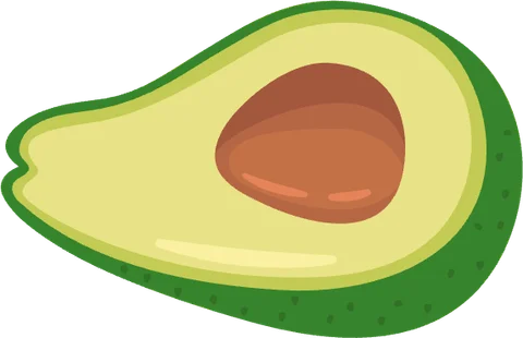 Aguacate, el personaje de la letra A en la app ABC Alphabet