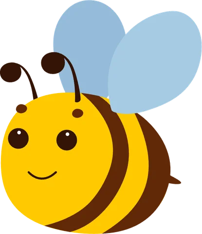 Abelha, personagem da letra A no aplicativo ABC Alphabet