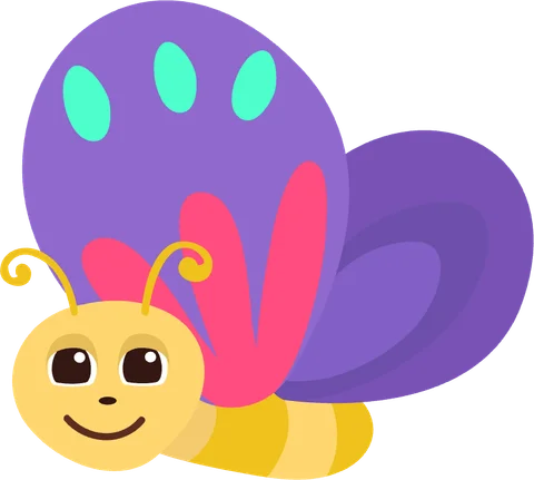 Butterfly, the character for letter B in the ABC Alphabet app