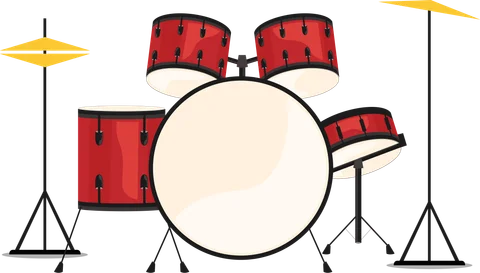 Drums, the character for letter D in the ABC Alphabet app