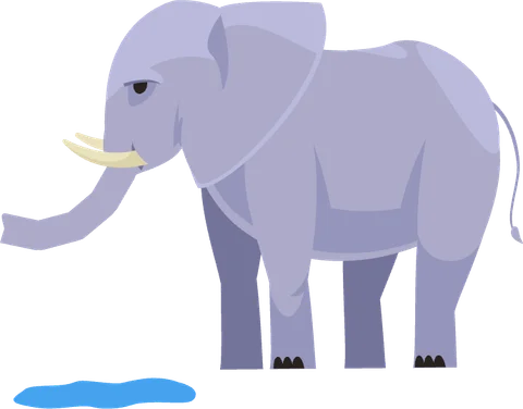 Elephant, the character for letter E in the ABC Alphabet app