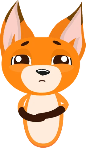 Fox, the character for letter F in the ABC Alphabet app