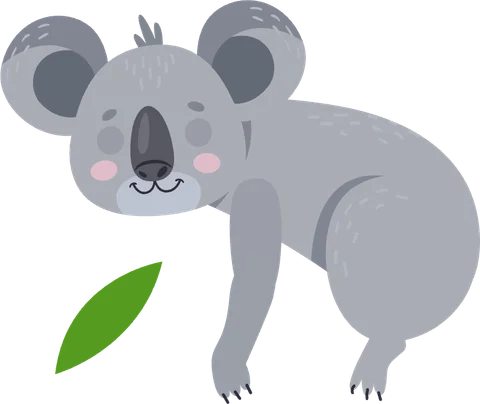 Koala, el personaje de la letra K en la app ABC Alphabet