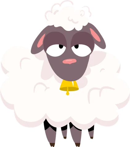 Sheep, the character for letter S in the ABC Alphabet app