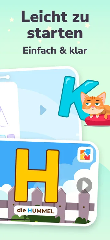 Bildschirm der App ABC Alphabet