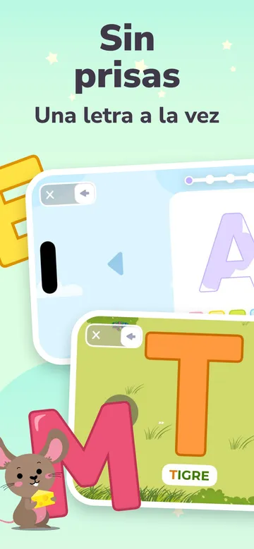 Pantalla de la app ABC Alphabet