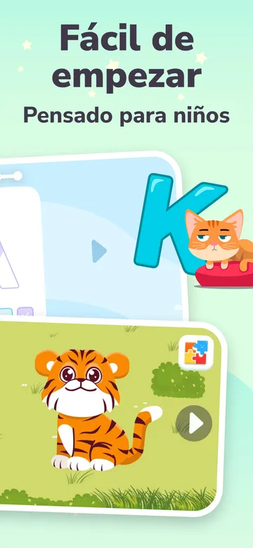 Pantalla de la app ABC Alphabet