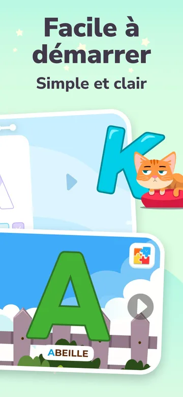 Écran de l’application ABC Alphabet