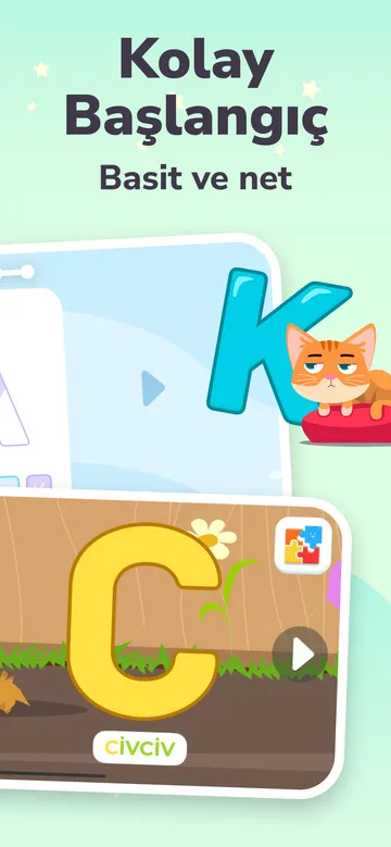 ABC Alphabet uygulama ekranı